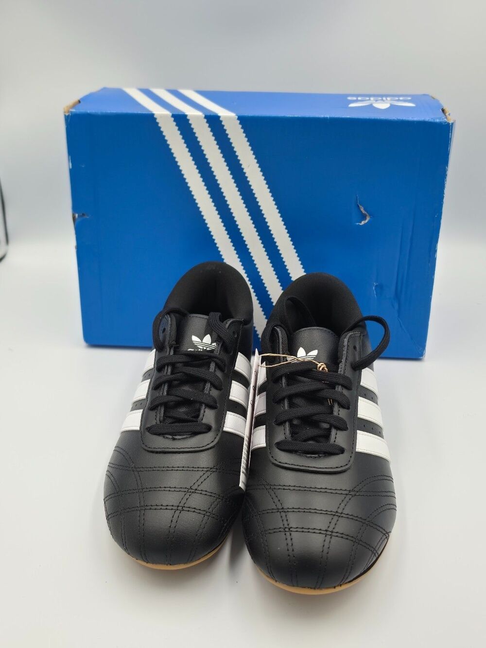 Adidas Taekwondo Lace J JR6807 Black White Gum Youth 6 Womens 7.5 New Box - Picture 5 of 5